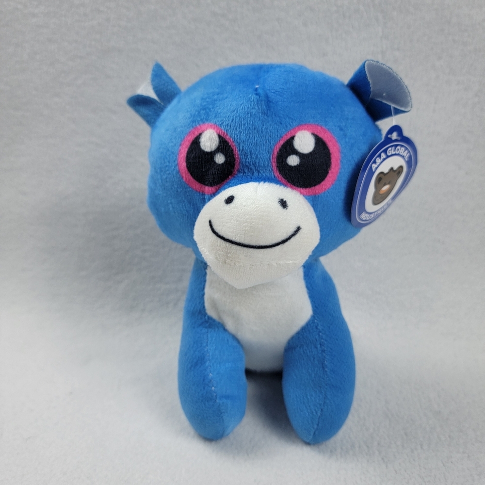 A&A Global Industries Plush Blue Bear Stuffed Animal Toy NEW
